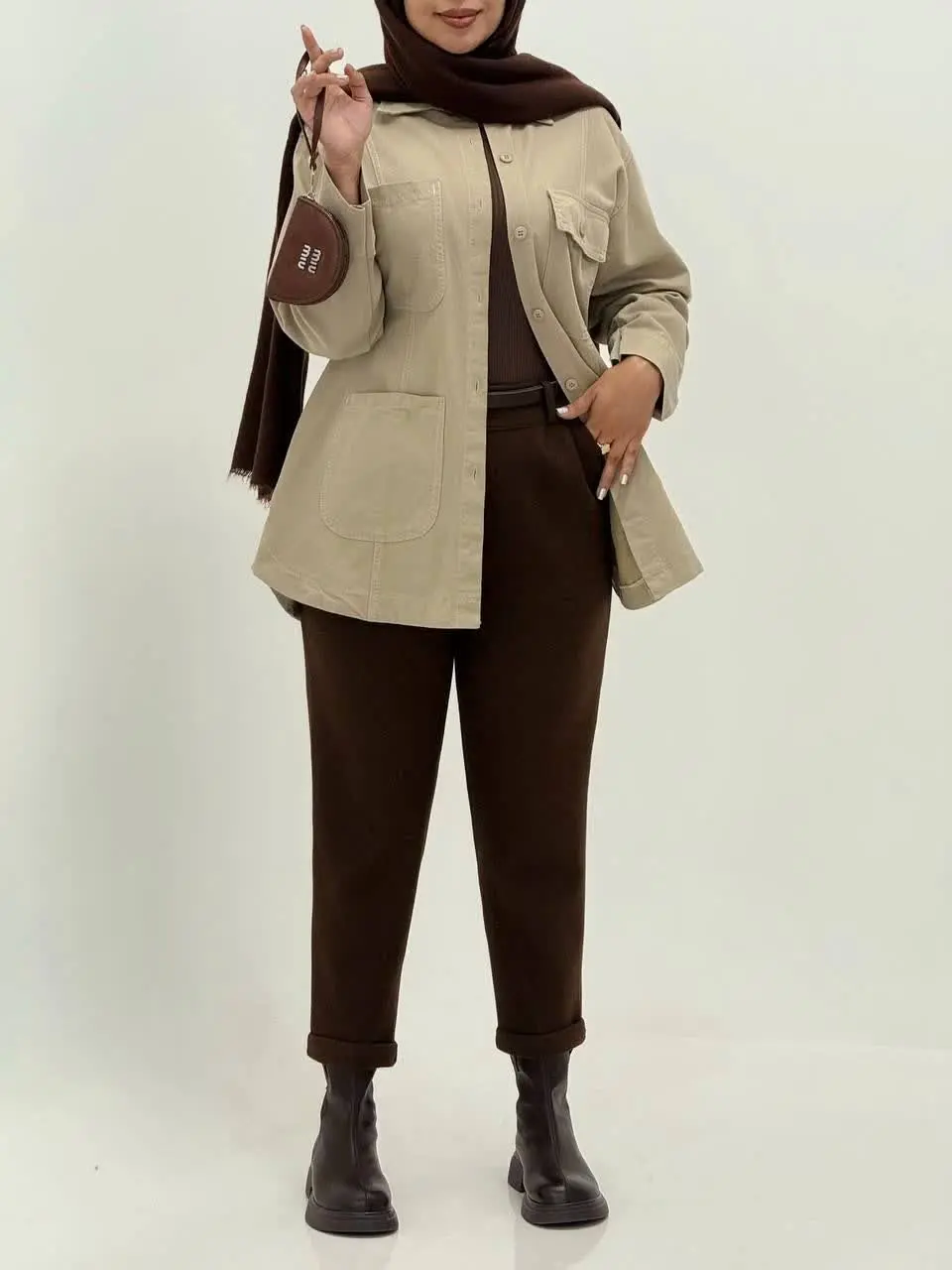 3696-مانتو کتان نیکان ( ایراددار )